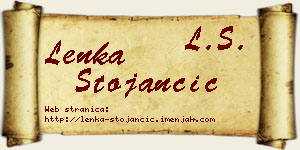 Lenka Stojančić vizit kartica